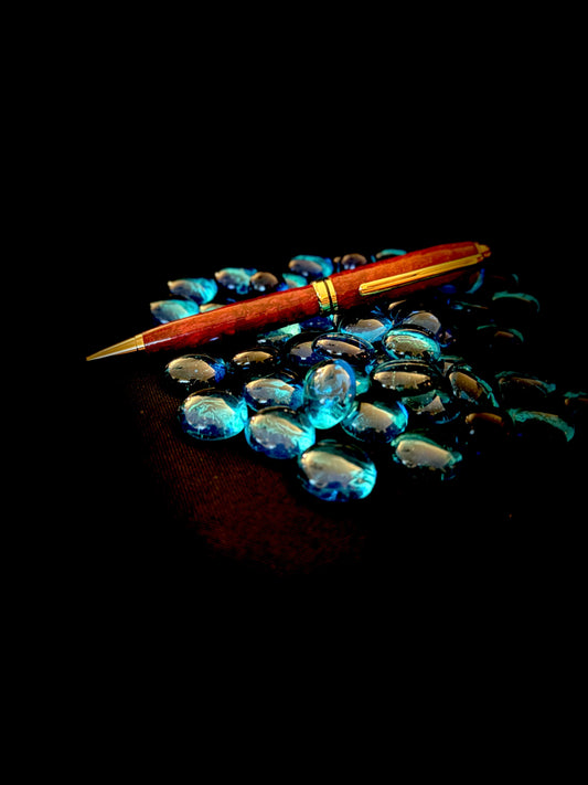 Red and Gold Acrylic Pen